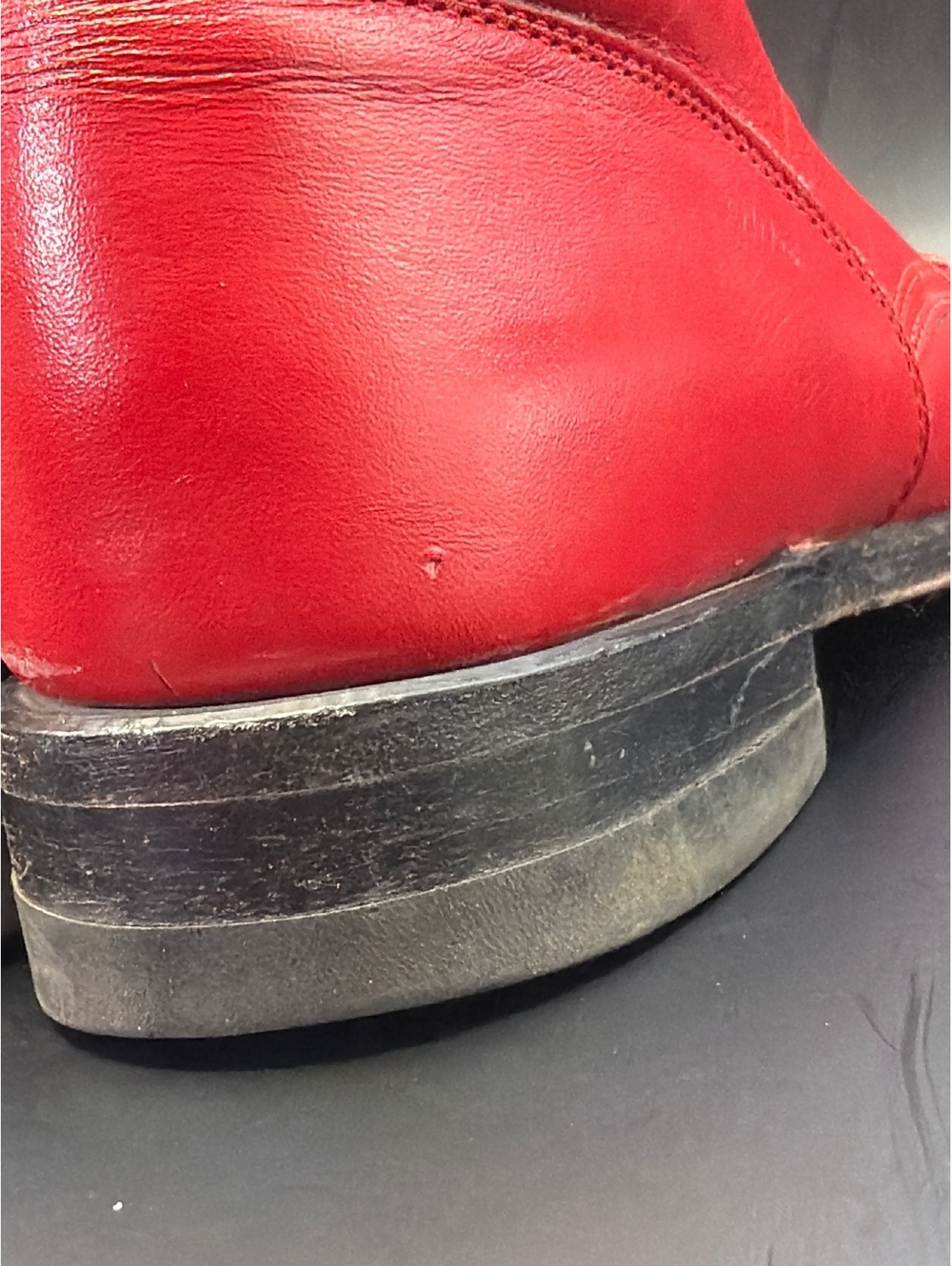 Vintage Justin Red Leather Lace-Up Logger Work Boots Women's Size 6 B L503 - Picture 13 of 13